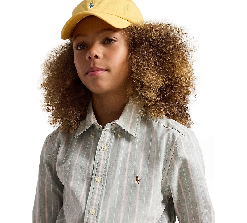 Polo Ralph Lauren Boys' 8-20 Striped Cotton Oxford Shirt