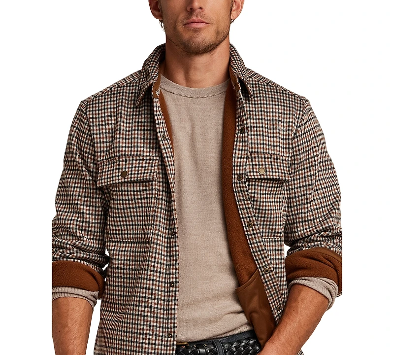 Weatherproof Vintage Men's Knit Check Shirt Jacket