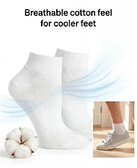 Hue Women's Quarter Top 6 Pack Socks