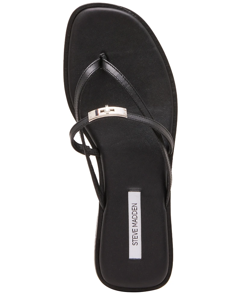 Steve Madden Women's Catalina Buckled Slip-On Thong Sandals