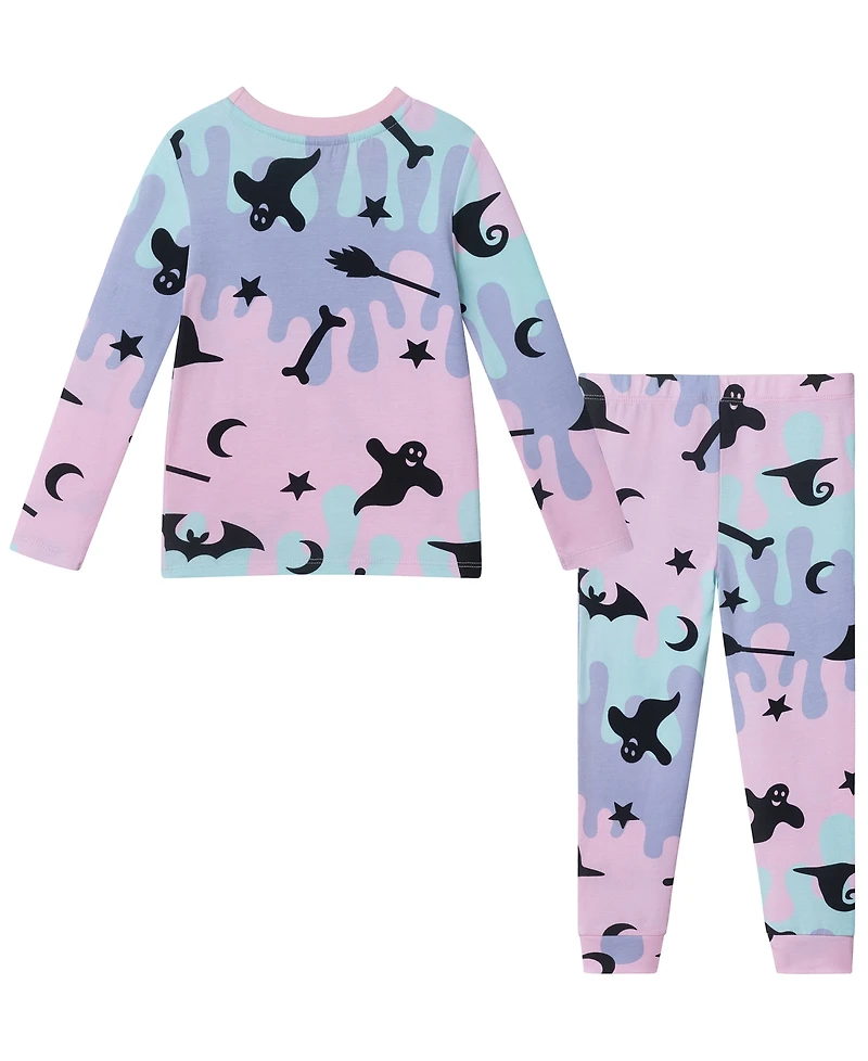 Andy & Evan Toddler Girls' 2T-4T Pumpkin Print Pajama, 2-Piece Set