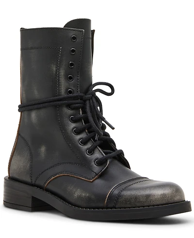 Steve Madden Women's Yukon Lace-Up Combat Booties