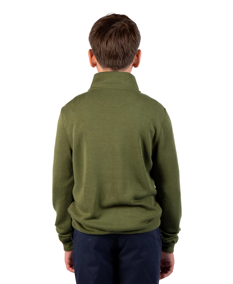 TailorByrd Boys' 8 -20 French Rib Quarter Zip