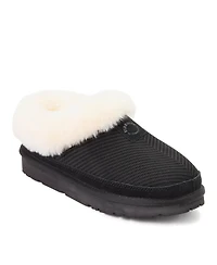 Dearfoams Women's Fireside by Adelaide Sport Knit Clog Water Repellent Slippers