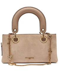 Karl Lagerfeld Paris Benoite Suede Small Shoulder Handbag