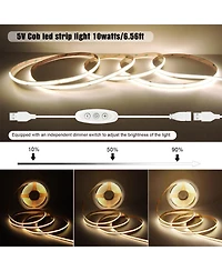 Lofree Dimmable Usb Flexible 6.56'L Led Strip Lights