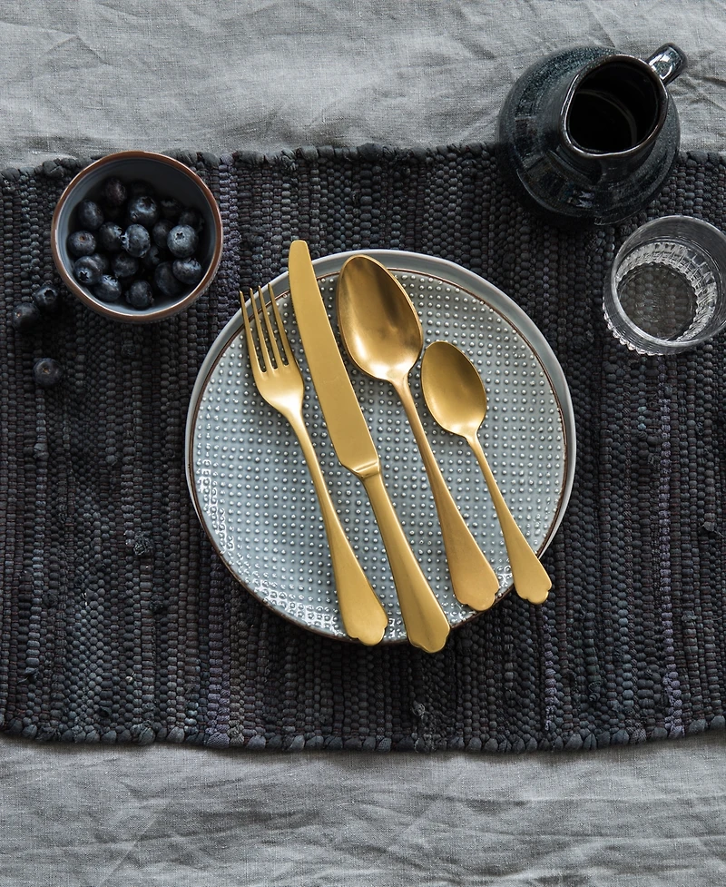Dolce Vita Pewter Oro Flatware Set, 5 Piece