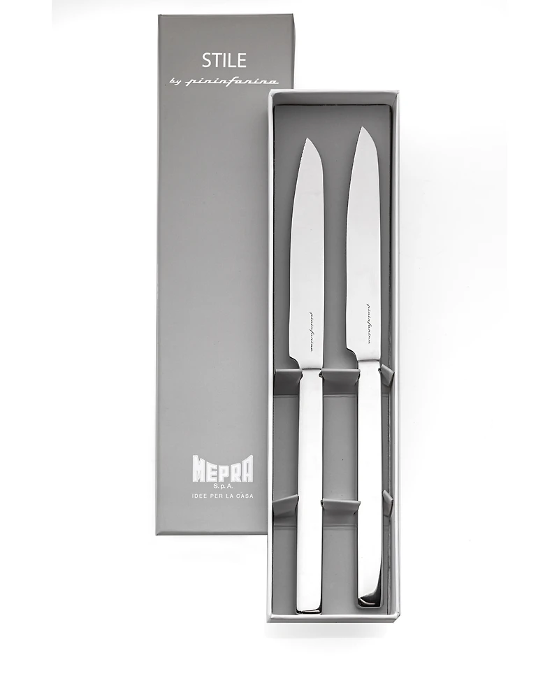 Mepra Gift Box Steak Knives Flatware Set, Set of 2