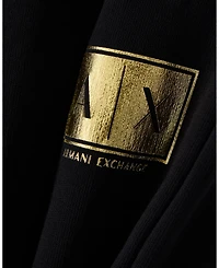 A|X Armani Exchange Men's Black And Gold Box Jogger