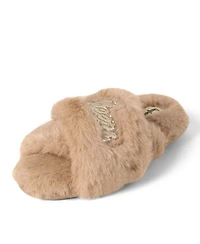 Dearfoams Women's Fur Slide Slippers