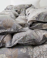 Unikome Printed All Season White Goose Feather Fiber Comforter