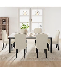 78.7" Industrial Dining Table for 8-10