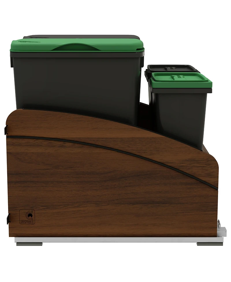 Rev-a-Shelf Craftsman Collection Double Pullout Trash Cans and Compost Bins