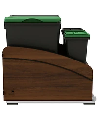 Rev-a-Shelf Craftsman Collection Double Pullout Trash Cans and Compost Bins