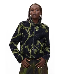 Desigual Women's Flocked printed jacket