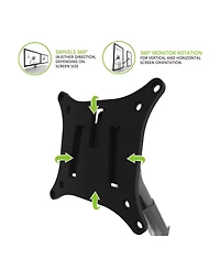 Kanto DMS2000 Dual-Monitor Desktop Mount for 17" - 32" Displays