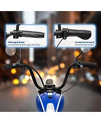24V Licensed Kids Ride On Sport Motorcycle, High Speed Electric Bike with Brushless Motor for Outdoor Riding, Green/Blue/Red/Black, Ages 6-14