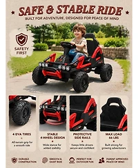 12V Kids Ride-On Car, Battery Powered Electric Vehicle, Dual Motors