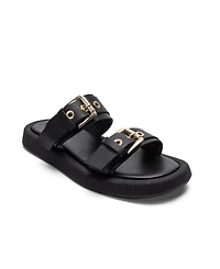 Forever and Always Shoes Women's Dorel Leather Buckle Sandal