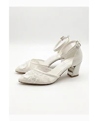 Forever and Always Shoes Women's Viona Lace Bridal Pump