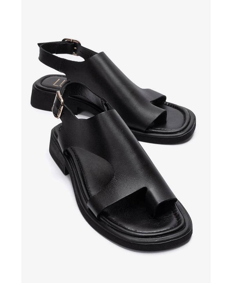 Forever and Always Shoes Women's Burley Leather Slingback Sandal