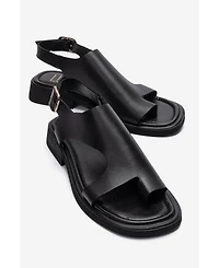 Forever and Always Shoes Women's Burley Leather Slingback Sandal