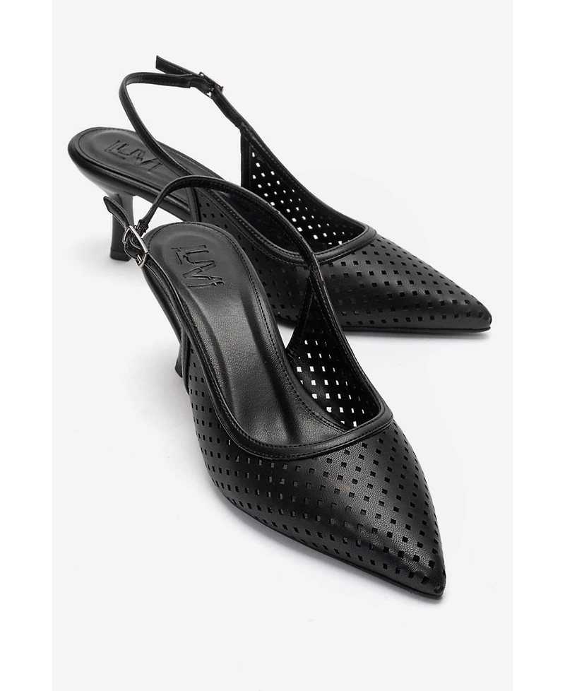 Prologue Shoes Women's Uvien Stiletto Slingback Pump