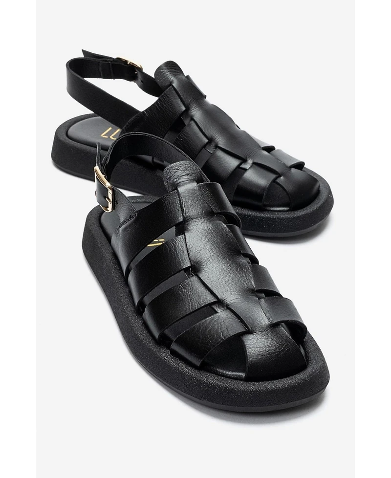Forever and Always Shoes Women's Joura Leather Sandal