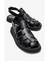 Forever and Always Shoes Women's Joura Leather Sandal