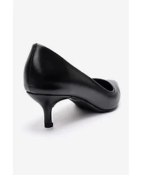 Forever and Always Shoes Women's Jalen Leather Stiletto Pump
