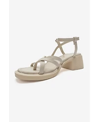 Forever and Always Shoes Women's Cirelle Leather Block Heel Sandal