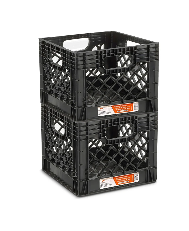 Juggernaut Storage Crate for Office Storage and Classroom Organization, 4-Pack