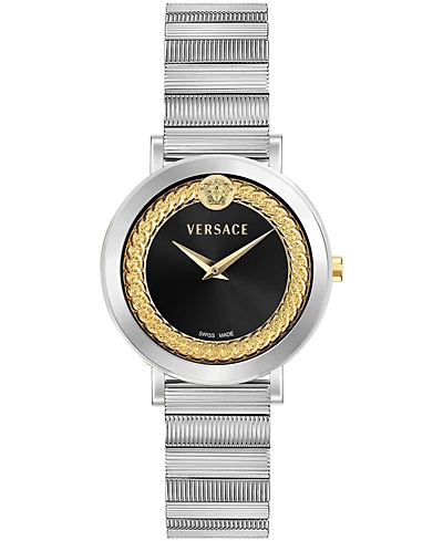 Versace Women's V-Libra Silver Stainless Steel Bracelet Watch 35mm