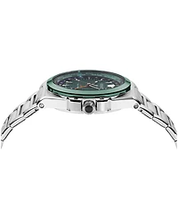 Versace Men's Greca Reaction Gmt Ip Black Stainless Steel Bracelet Watch 41mm