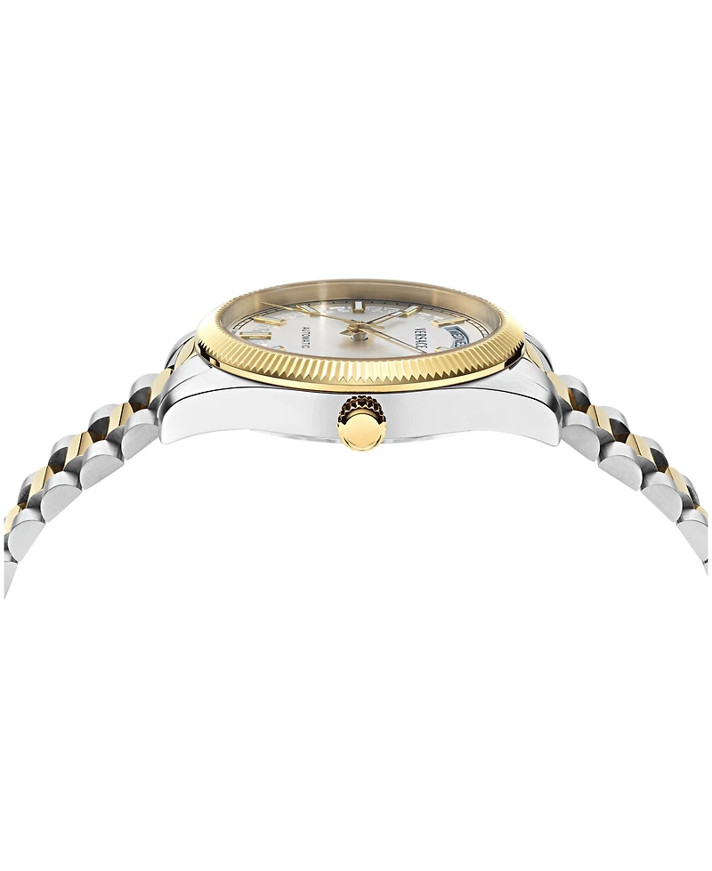Versace Men's Millenyium Automatic Silver Stainless Steel Bracelet Watch 40mm