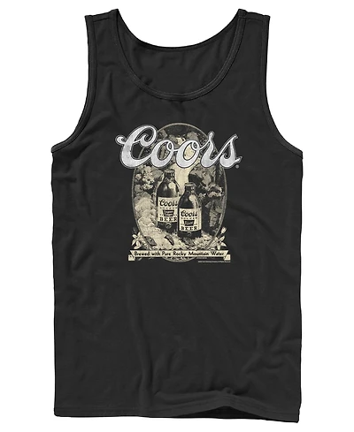 Fifth Sun Men's Coors Original Beer Vintage Bottle Graphic Tank Top