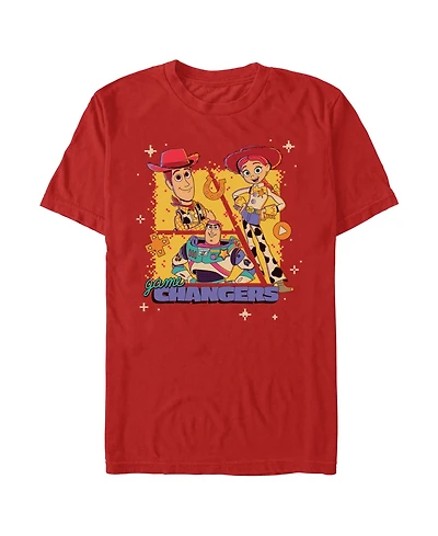 Fifth Sun Men's Disney Pixar Toy Story Woody and Jessie Carnival Game Changers Graphic T-Shirt