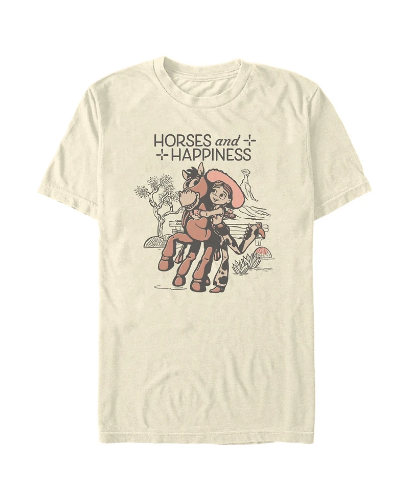 Fifth Sun Men's Horses And Happiness Crewneck T-Shirt