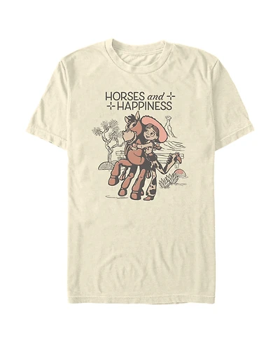 Fifth Sun Men's Horses And Happiness Crewneck T-Shirt