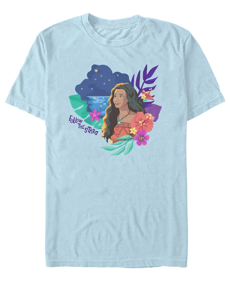 Fifth Sun Men's Moana Live Action Follow The Stars T-Shirt