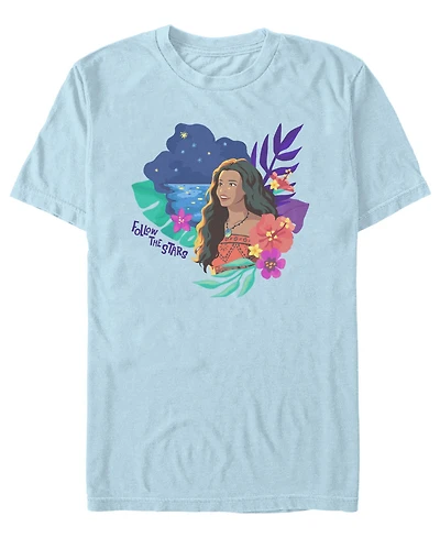 Fifth Sun Men's Moana Live Action Follow The Stars T-Shirt