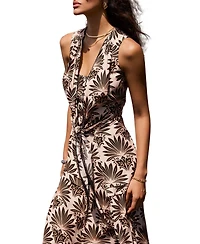 Mint Velvet Women's Floral Print Sleeveless Midi Dress