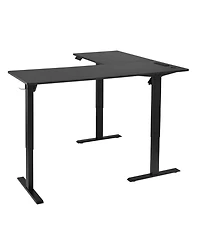 Slickblue L Shaped Standing Gaming Desk for Home Office Setup