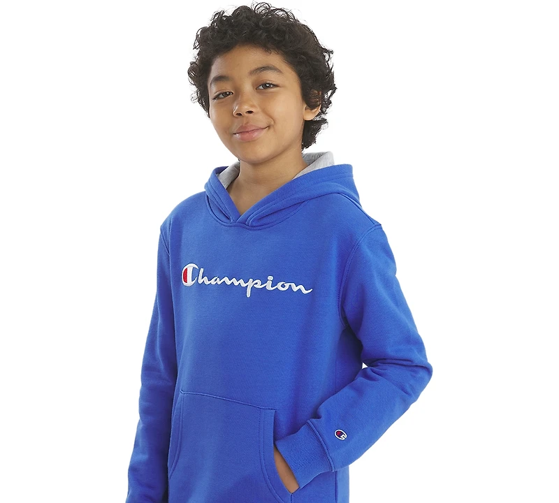 Champion Boys' 8-20 Signature Logo Pullover Hoodie