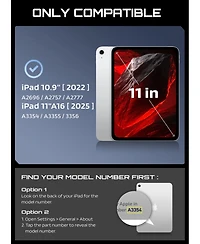 Supcase Unicorn Beetle Anchor Kickstand Screen-Protector Case for Apple iPad 10.9" (2022) and 11" (2025)