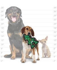 Tuffy Holiday Tree Tug 2 Pack, Christmas Dog Toy