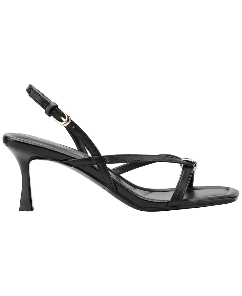 Marc Fisher Women's Derisa Square Toe Slingback Dress Sandals