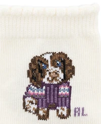 Polo Ralph Lauren Baby Boys' Fair Isle Festive Dog Print Crew Socks, 3-Pack