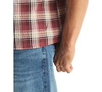Nautica Men's Cotton Plaid Short-Sleeve Shirt