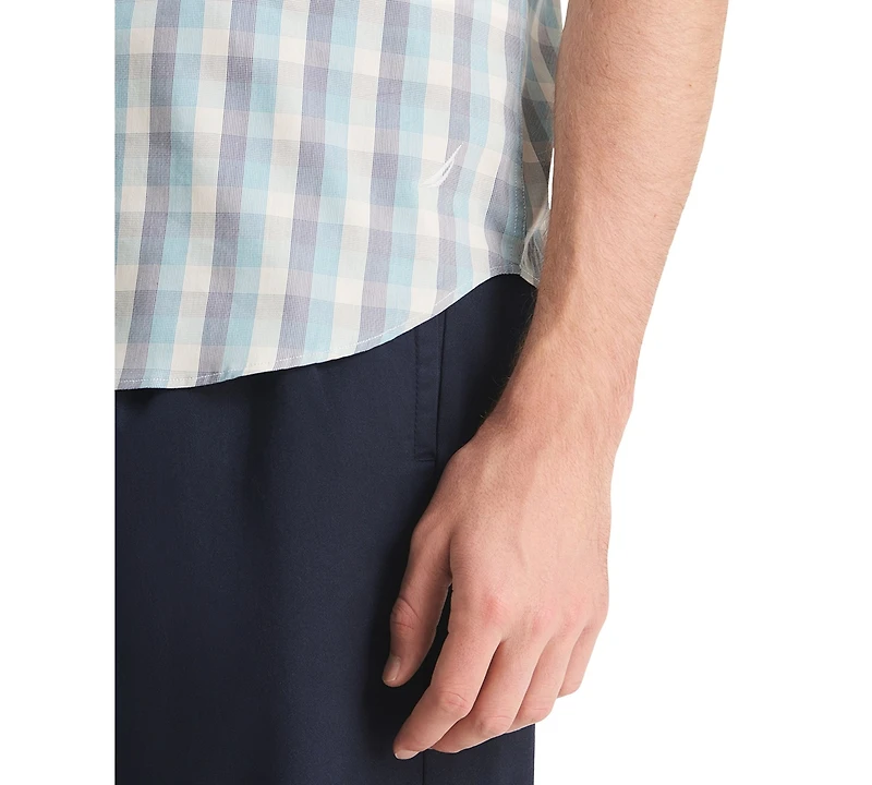 Nautica Men's Plaid Short-Sleeve Shirt